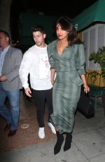 PRIYANKA CHOPRA and Nick Jonas & at Dan Tana