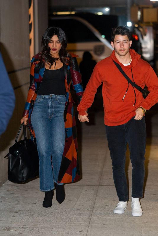 PRIYANKA CHOPRA and Nick Jonas Out in New York 04/04/2019