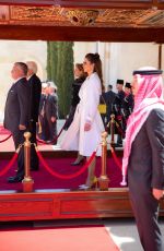 QUEEN RANIA Receives Italian President Sergio Mattarella in Amman 04/10/2019
