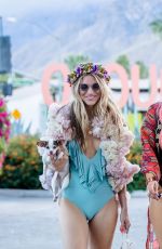 RACHEL MCCORD and CJ LANA PERRY at Coachella Festival in Indio 04/13/2019