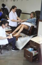 RACHEL MCCORD at a Manicure Salon in Beverly Hills 04/19/2019