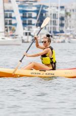 RACHEL MCCORD in Bikini Kayaking in Marina Del Rey 04/20/2019