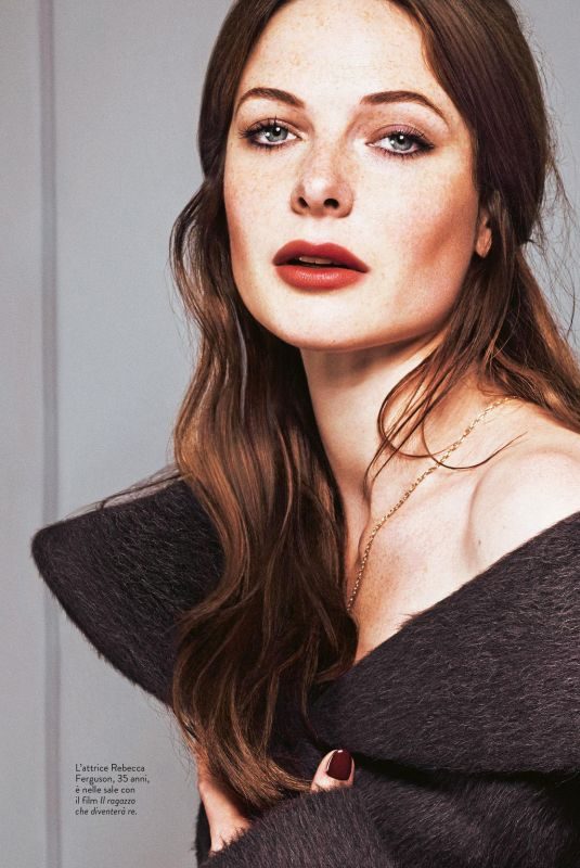 REBECCA FERGUSON in Grazia Magazine, Italy April 2019