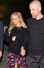 REESE WITHERSPOON Arrives at Kate Hudson