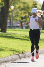 REESE WITHERSPOON Out Jogging in Brentwood 03/31/2019