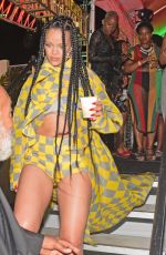 RIHANNA at Reggae Star Buju Banton Concert in Barbados 04/28/2019