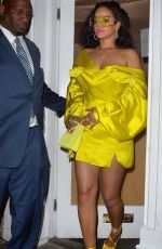 RIHANNA Leaves Fenty Beauty Influencer Event in London 04/02/2019