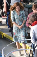ROSE BYRNE and Domhnall Gleeson on the Set of Peter Rabbit 2 in Richmond 04/01/2019