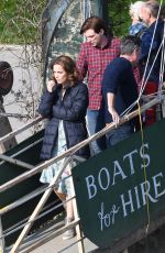 ROSE BYRNE and Domhnall Gleeson on the Set of Peter Rabbit 2 in Richmond 04/01/2019