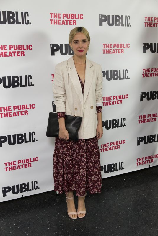 ROSE BYRNE at Public Theaters Socrates Opening Night in New York 04/16/2019