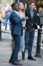 ROSE BYRNE, David Oyelowo and Domhnall Gleeson on the Set of Peter Rabbit 2 in Richmond 03/31/2019