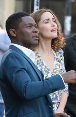 ROSE BYRNE, David Oyelowo and Domhnall Gleeson on the Set of Peter Rabbit 2 in Richmond 03/31/2019
