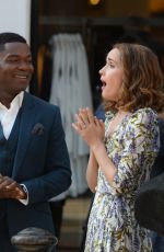ROSE BYRNE, David Oyelowo and Domhnall Gleeson on the Set of Peter Rabbit 2 in Richmond 03/31/2019