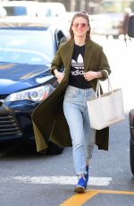 ROSE LESLIE Out and About in New York 04/02/2019