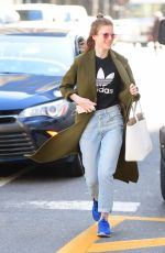 ROSE LESLIE Out and About in New York 04/02/2019