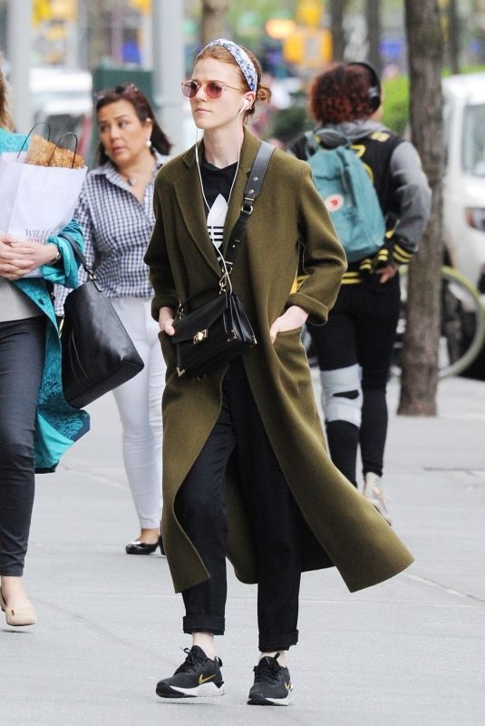 ROSE LESLIE Out in New York 04/08/2019