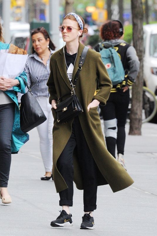 ROSE LESLIE Out in New York 04/08/2019