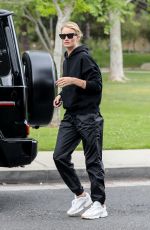 ROSIE HUNTIGNTON-WHITELEY at a Park in Beverly Hills 04/16/2019