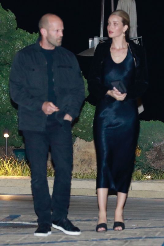 ROSIE HUNTINGTON-WHITELEY and Jason Statham at Nobu in Malibu 04/12/2019