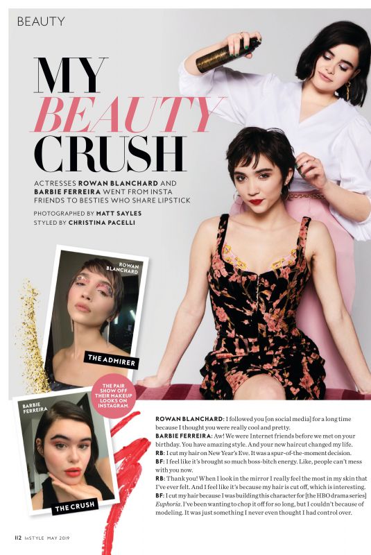 ROWAN BLANCHARD and BARBIE FERREIRA in Instyle Magazine, May 2019