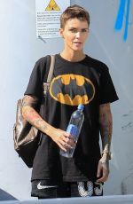 RUBY ROSE Leaves a Gym in Los Angeles 04/17/2019