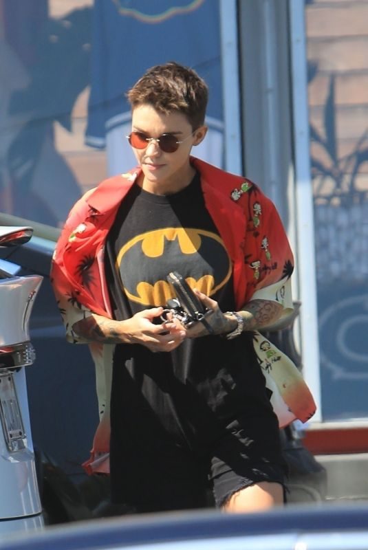 RUBY ROSE Leaves a Gym in Los Angeles 04/17/2019