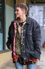 RUBY ROSE Out for Lunch in West Hollywood 04/16/2019