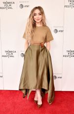 SABRINA CARPENTER at The Short History of the Long Road Screening at Tribeca Film Festival 04/27/2019
