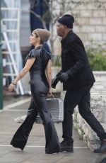 SALMA HAYEK and Samuel L. Jackson on the Set of The Hitman