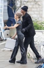 SALMA HAYEK and Samuel L. Jackson on the Set of The Hitman