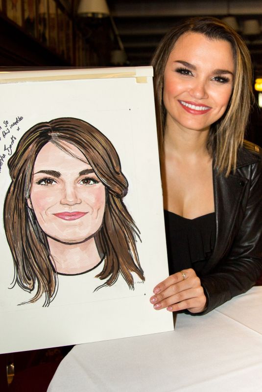 SAMANTHA BARKS Honored with Portrait at Sardi
