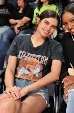 SARA SAMPAIO and JASMINE TOOKES at LA Lakers vs Portland Trail Blazer Game in Los Angeles 04/09/2019