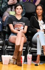 SARA SAMPAIO and JASMINE TOOKES at LA Lakers vs Portland Trail Blazer Game in Los Angeles 04/09/2019