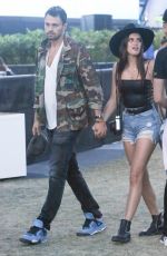 SARA SAMPAIO and Oliver Ripley Out at Coachella 04/13/2019