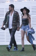 SARA SAMPAIO and Oliver Ripley Out at Coachella 04/13/2019