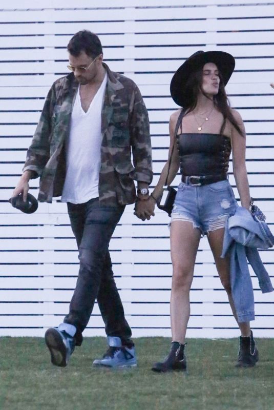 SARA SAMPAIO and Oliver Ripley Out at Coachella 04/13/2019