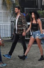 SARA SAMPAIO and Oliver Ripley Out at Coachella 04/13/2019