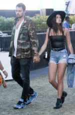 SARA SAMPAIO and Oliver Ripley Out at Coachella 04/13/2019