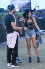 SARA SAMPAIO and Oliver Ripley Out at Coachella 04/13/2019