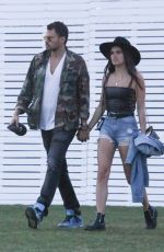 SARA SAMPAIO and Oliver Ripley Out at Coachella 04/13/2019