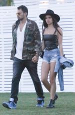 SARA SAMPAIO and Oliver Ripley Out at Coachella 04/13/2019