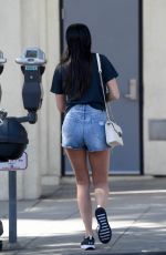 SARA SAMPAIO in Denim Shorts Leaves a Gym in West Hollywood 04/10/2019