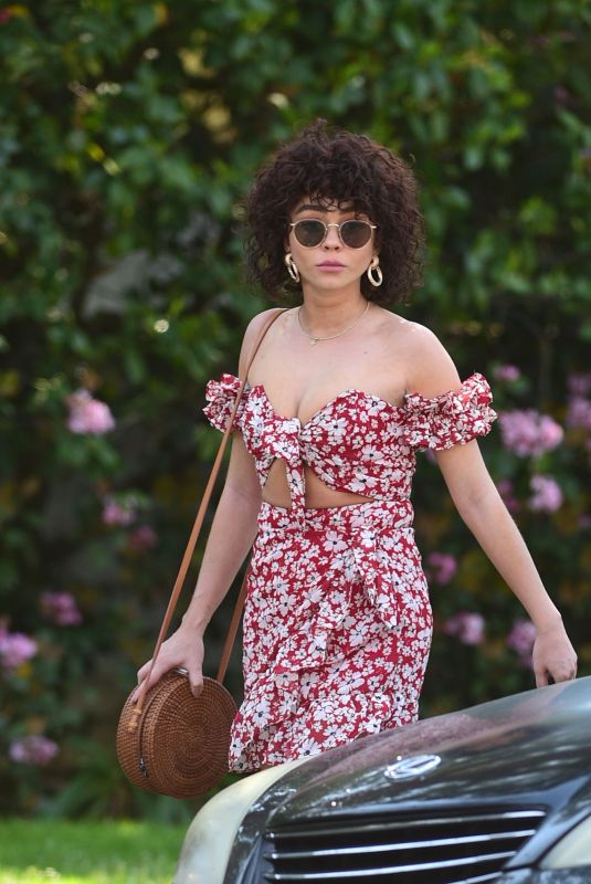 SARAH HYLAND Out and About in Los Angeles 04/09/2019