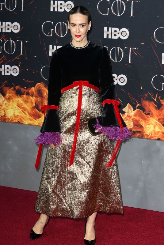 SARAH PAULSON at Game of Thrones, Season 8 Premiere in New York 04/03/2019