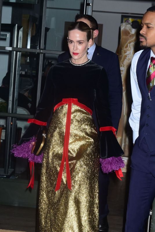 SARAH PAULSON Leaves Whitby Hotel in New York 04/03/2019