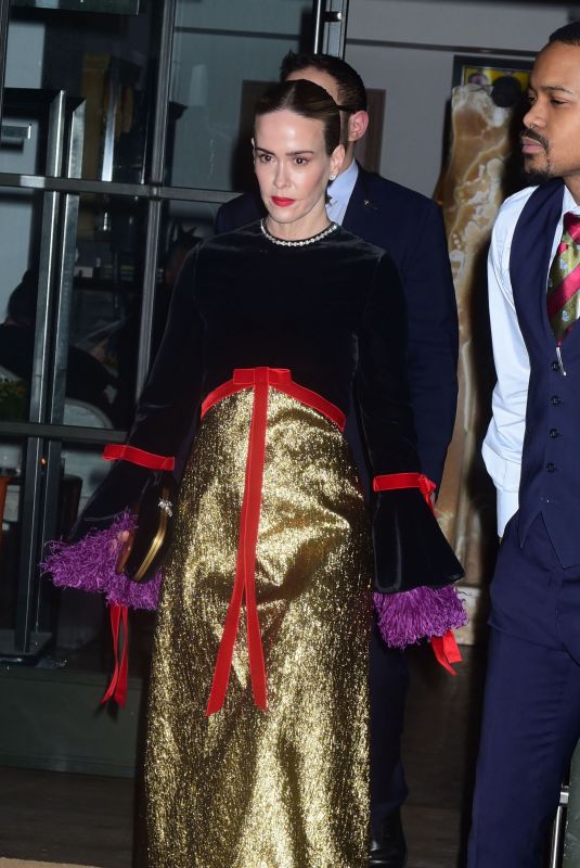 SARAH PAULSON Leaves Whitby Hotel in New York 04/03/2019