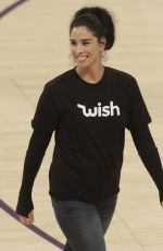 SARAH SILVERMAN at LA Lakers vs Golden State Warriors Game in Los Angeles 04/04/2019
