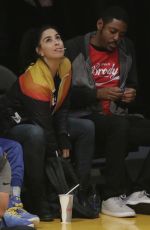 SARAH SILVERMAN at LA Lakers vs Golden State Warriors Game in Los Angeles 04/04/2019