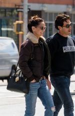 SARAH WAYNE CALLIES and Jon Bernthal Out in New York 04/10/2019
