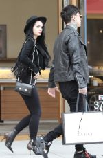 SARAYA-JADE BEVIS Out Shopping in Beverly Hills 04/03/2019
